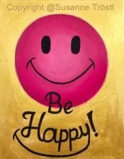 be-happy-pink-40x50
